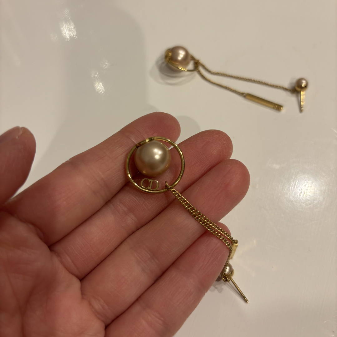 Christian Dior - 【美品】Dior ディオール ピアス ゴールド Christian Dior - 【美品】Dior ディオール ピアス ゴールド