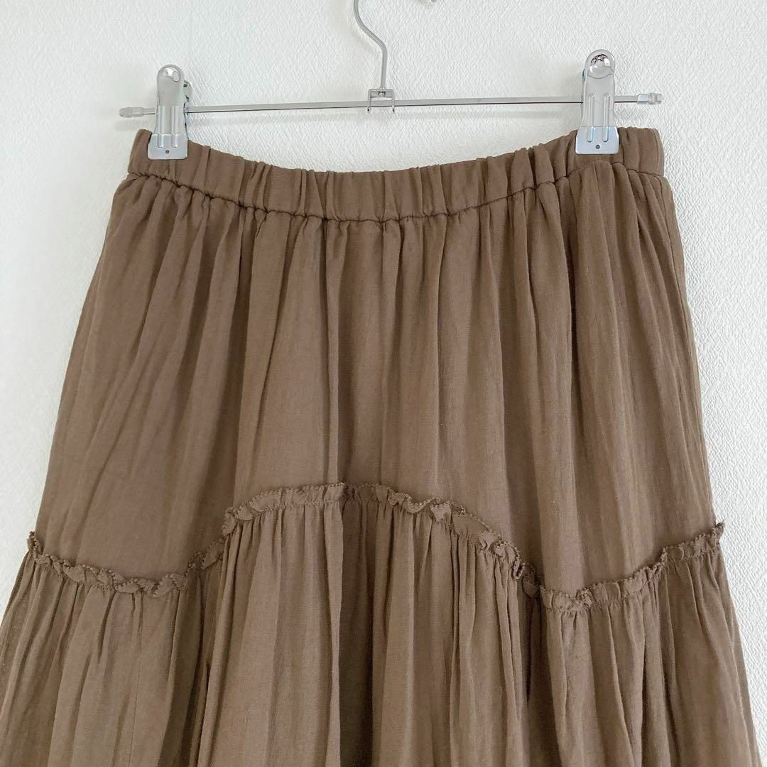 CASA FLINE - カーサフライン コットンティアードスカート F CASA FLINE - カーサフライン コットンティアードスカート F