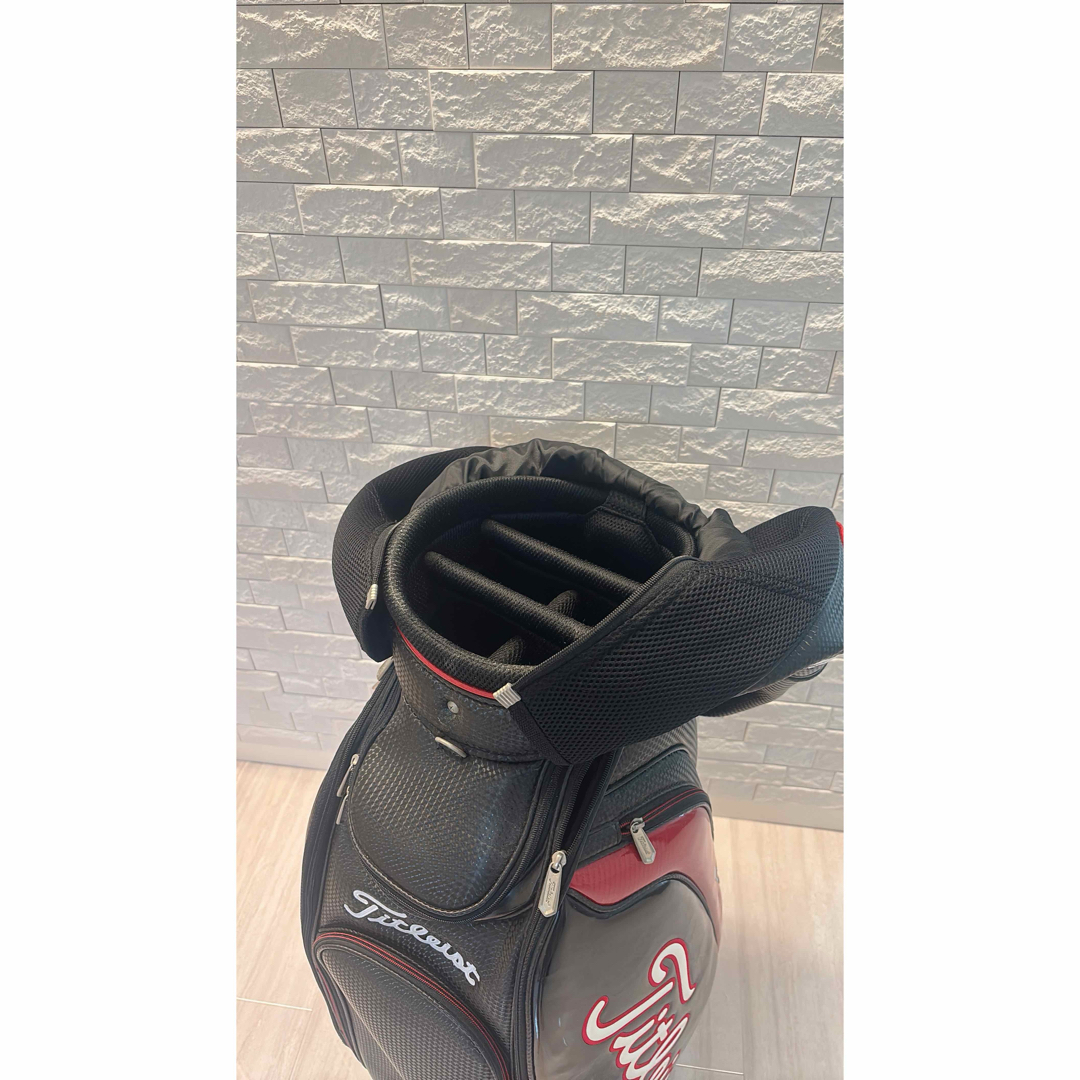 Titleist - タイトリスト キャディバッグ ホワイト レッド Titleist - タイトリスト キャディバッグ ホワイト レッド