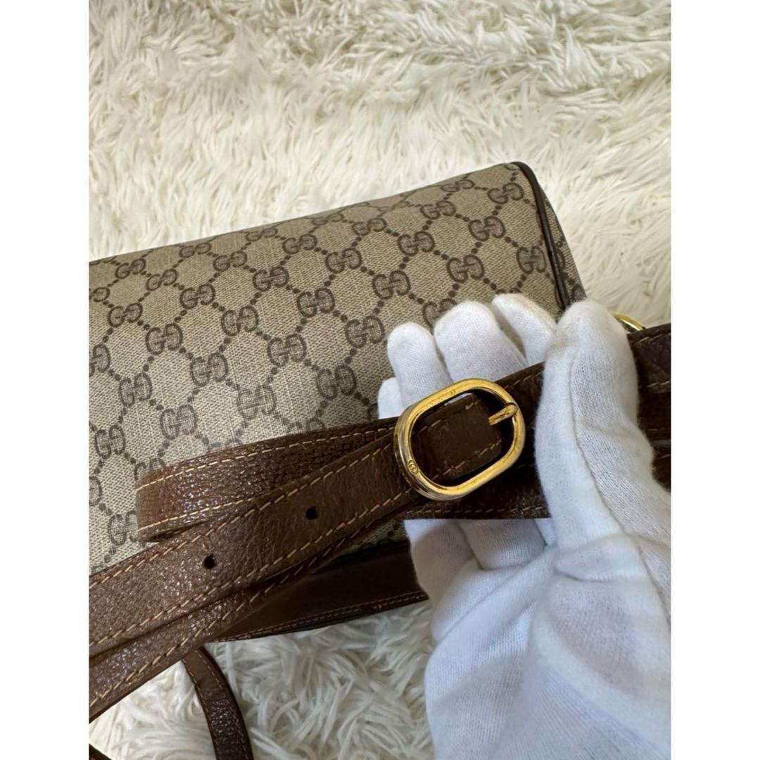 GUCCI - 希少 レア オールドグッチ GG 総柄 レザー ショルダー GUCCI - 希少 レア オールドグッチ GG 総柄 レザー ショルダー