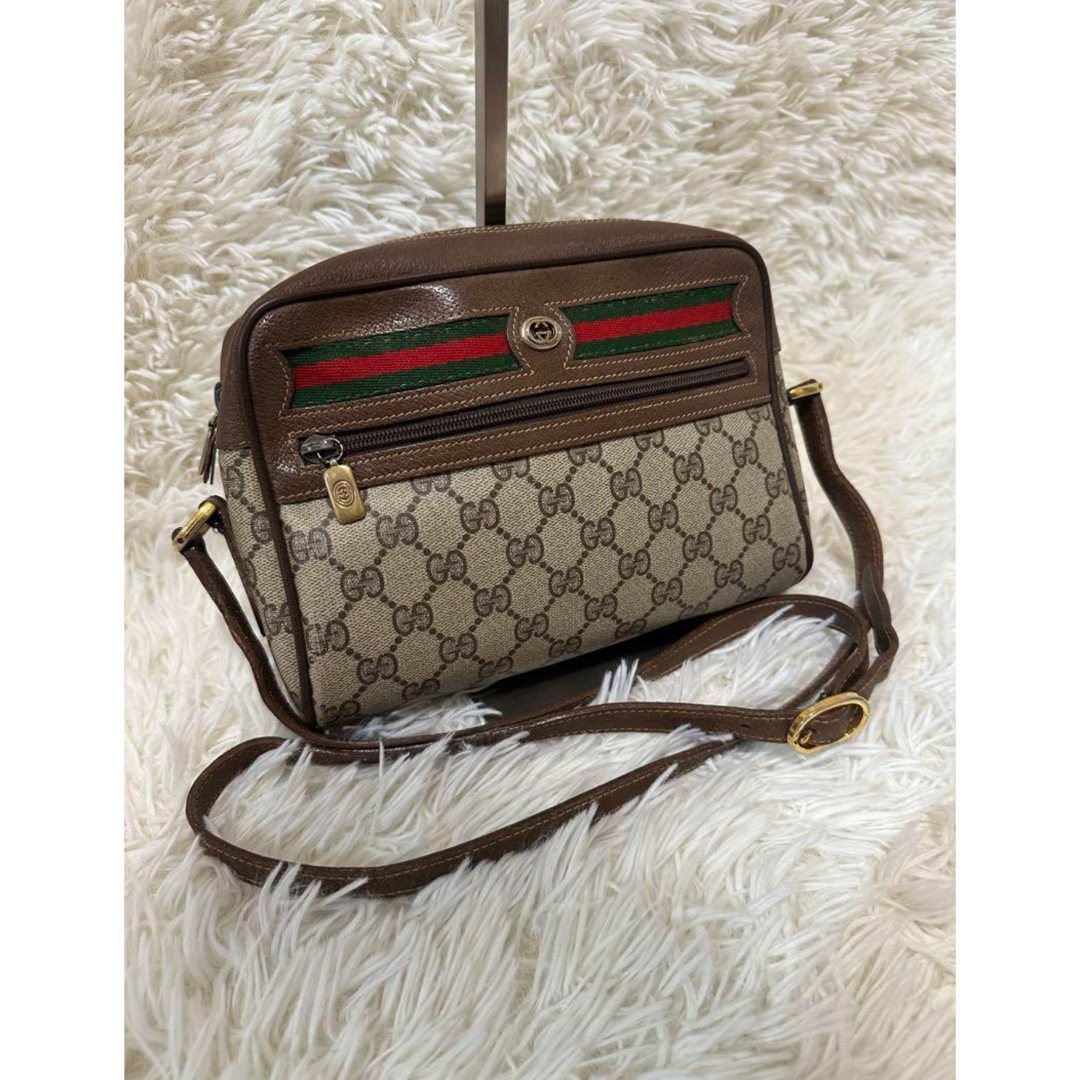 GUCCI - 希少 レア オールドグッチ GG 総柄 レザー ショルダー GUCCI - 希少 レア オールドグッチ GG 総柄 レザー ショルダー