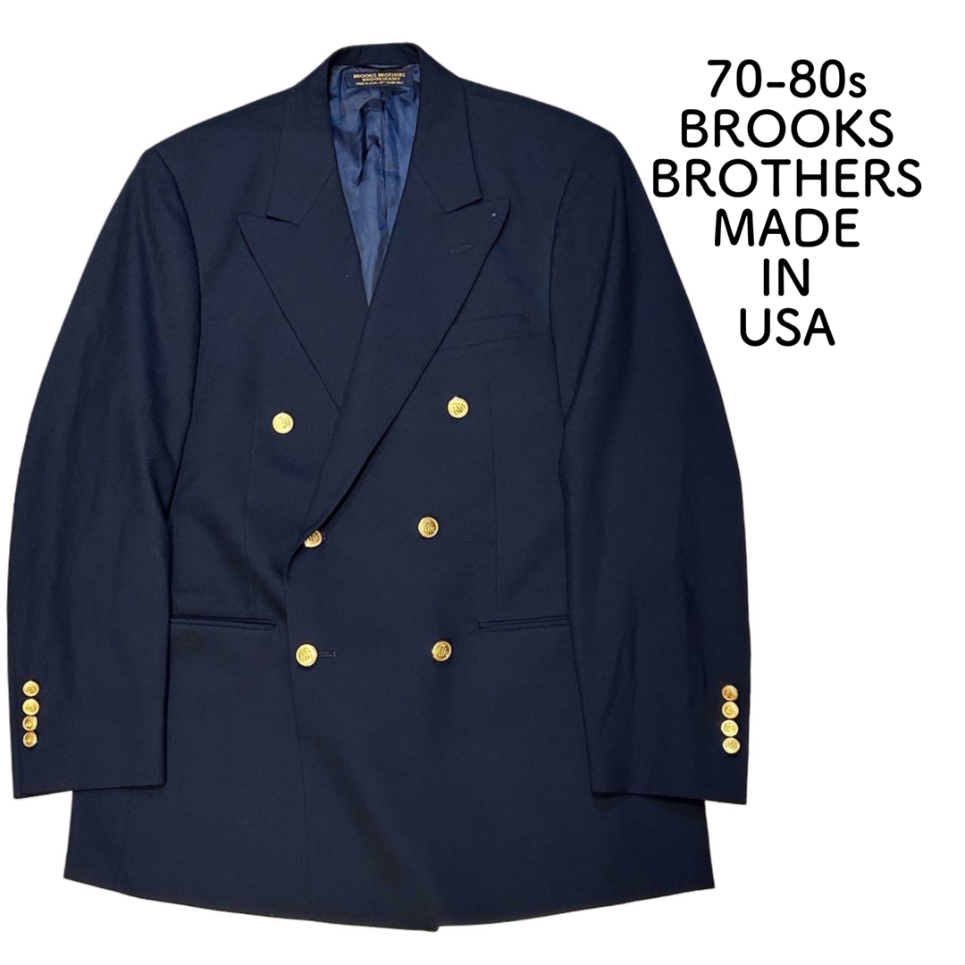 Brooks Brothers - USA製 80s BROOKS BROTHERS ネイビー Brooks Brothers - USA製 80s BROOKS BROTHERS ネイビー