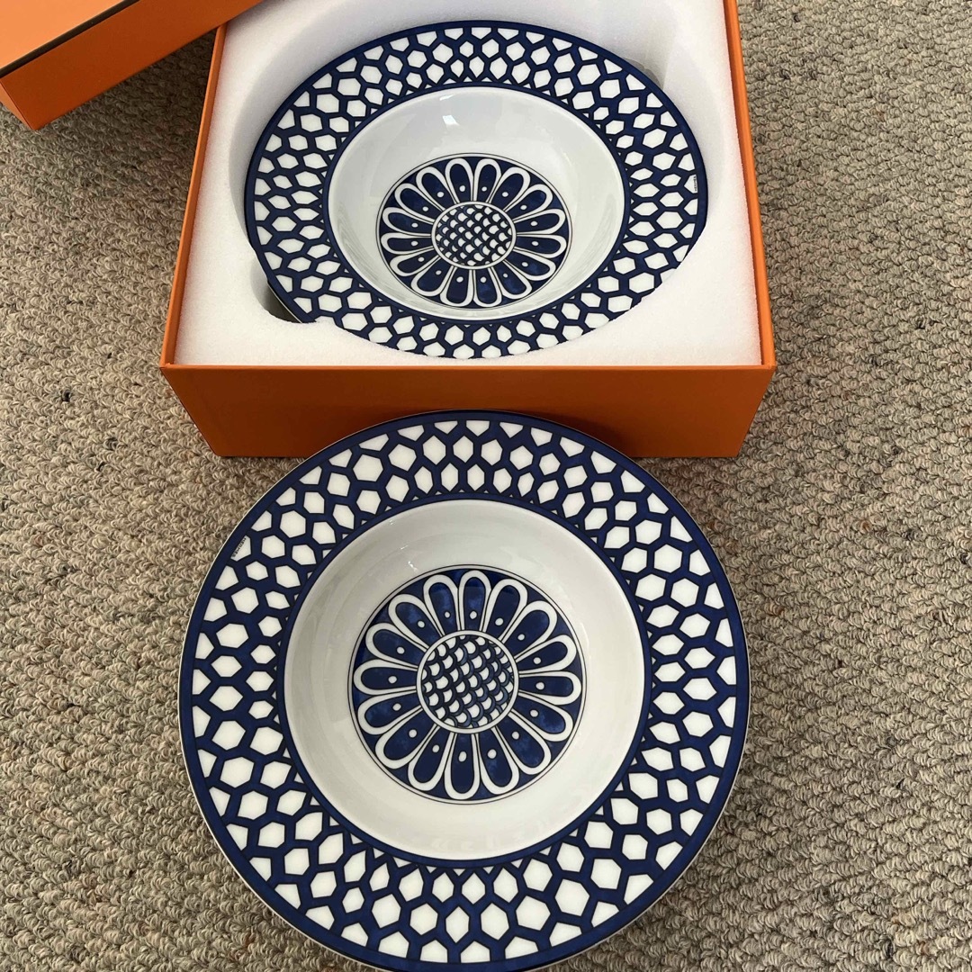 HERMES - エルメス プルートダイユール スーププレート2枚セット HERMES - エルメス プルートダイユール スーププレート2枚セット