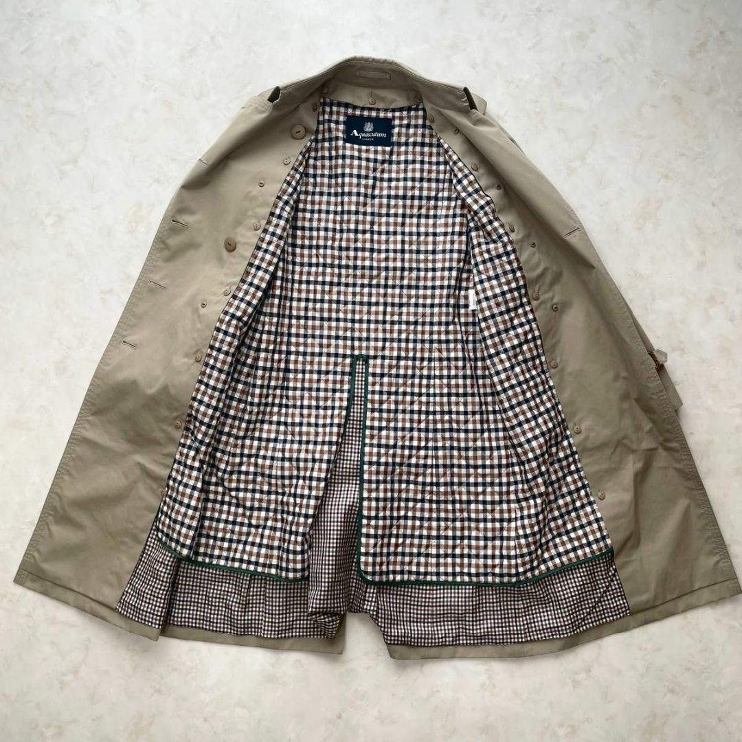 AQUA SCUTUM - 【極美品】 Aquascutum トレンチコート 大きい AQUA SCUTUM - 【極美品】 Aquascutum トレンチコート 大きい