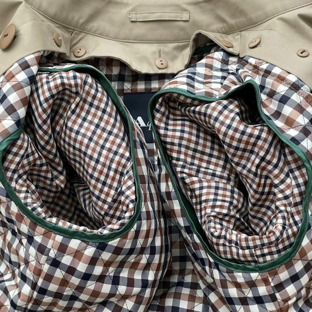 AQUA SCUTUM - 【極美品】 Aquascutum トレンチコート 大きい AQUA SCUTUM - 【極美品】 Aquascutum トレンチコート 大きい