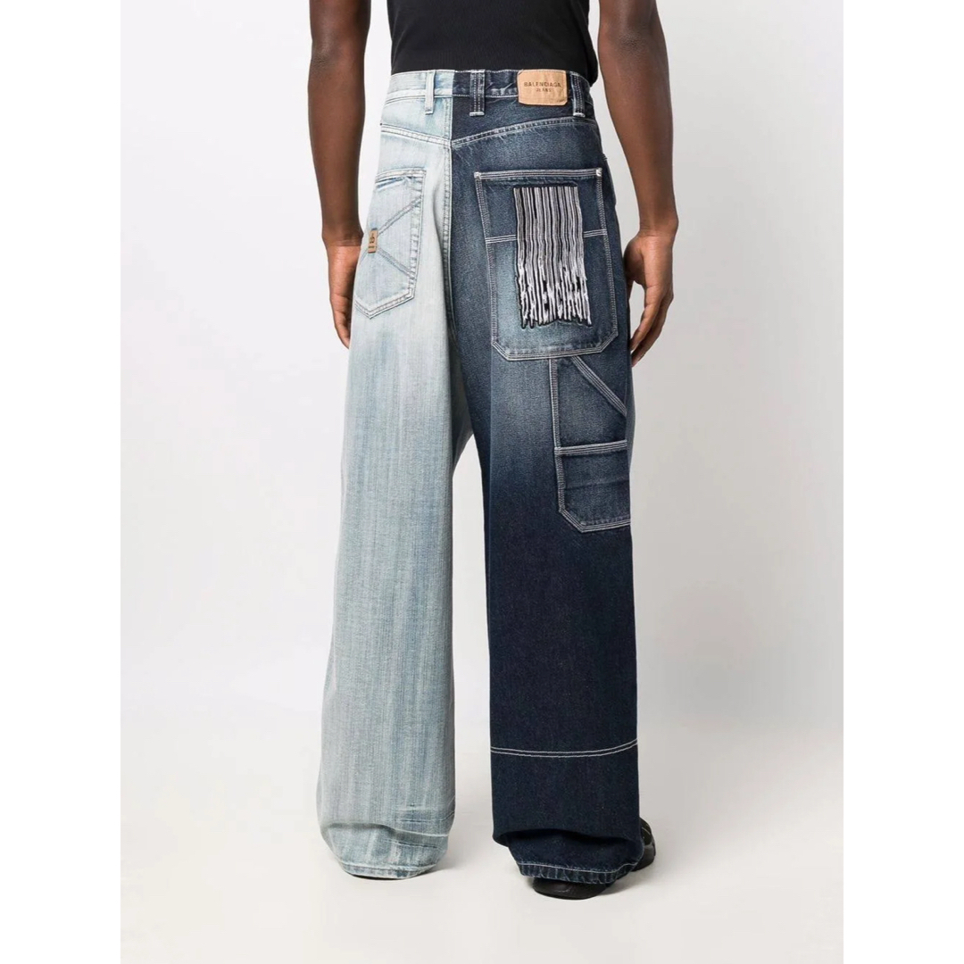BALENCIAGA - 【スーパーSALE】BALENCIAGA ワイドデニム JEANS BALENCIAGA - 【スーパーSALE】BALENCIAGA ワイドデニム JEANS