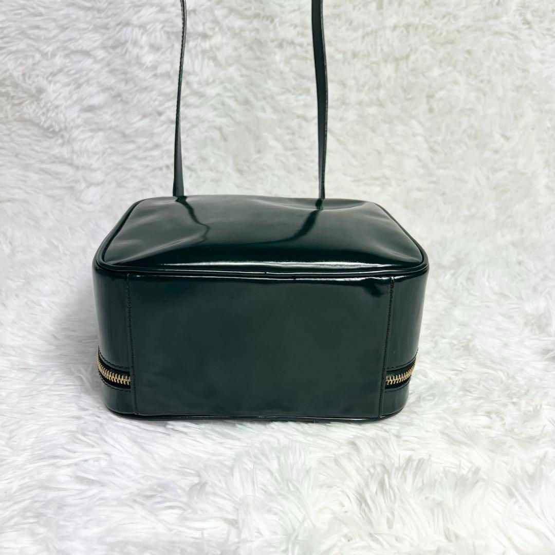 GUCCI - GUCCI グッチ バンブー エナメル 2WAY バニティ GUCCI - GUCCI グッチ バンブー エナメル 2WAY バニティ