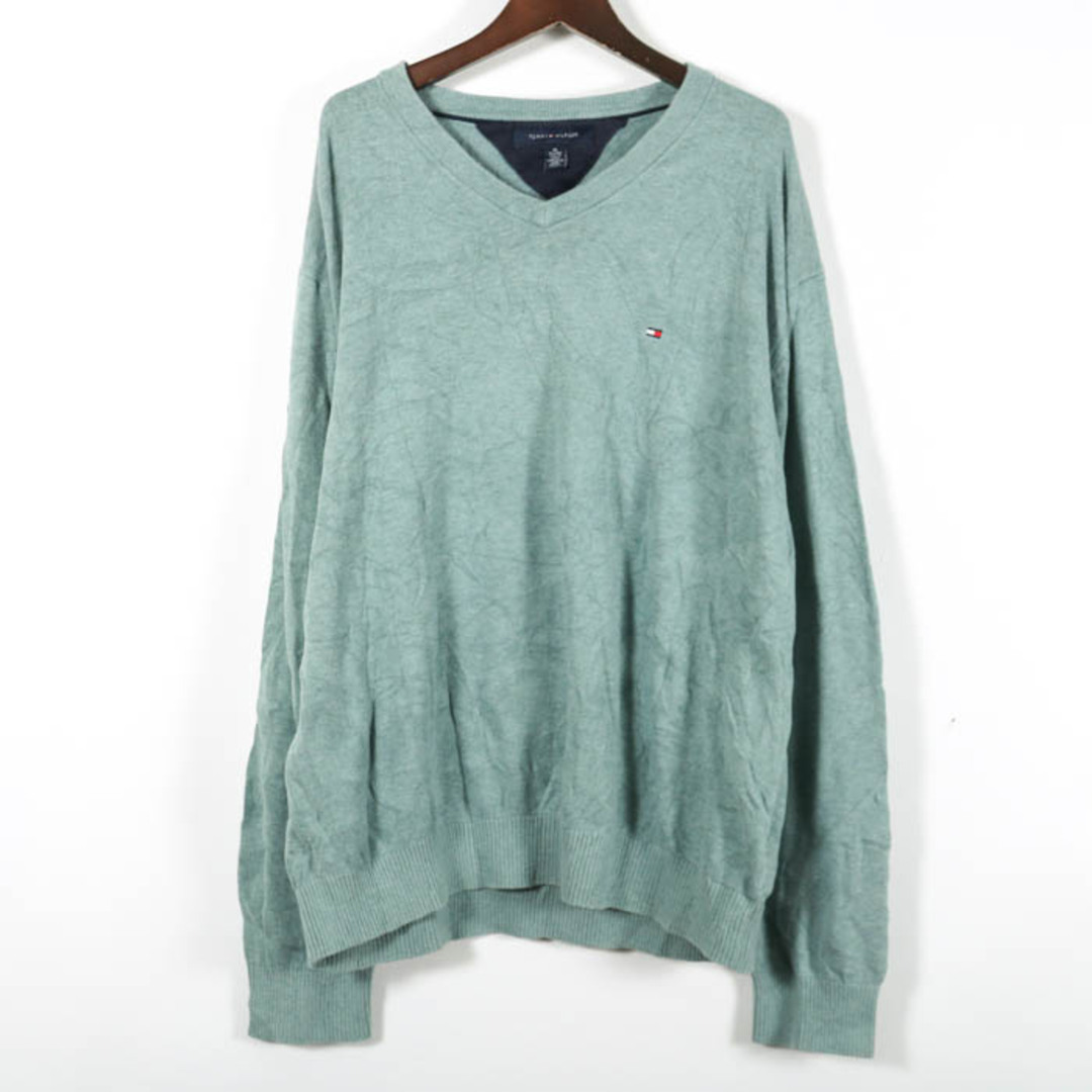 TOMMY HILFIGER - トミーヒルフィガー セーター Vネック 大きい TOMMY HILFIGER - トミーヒルフィガー セーター Vネック 大きい