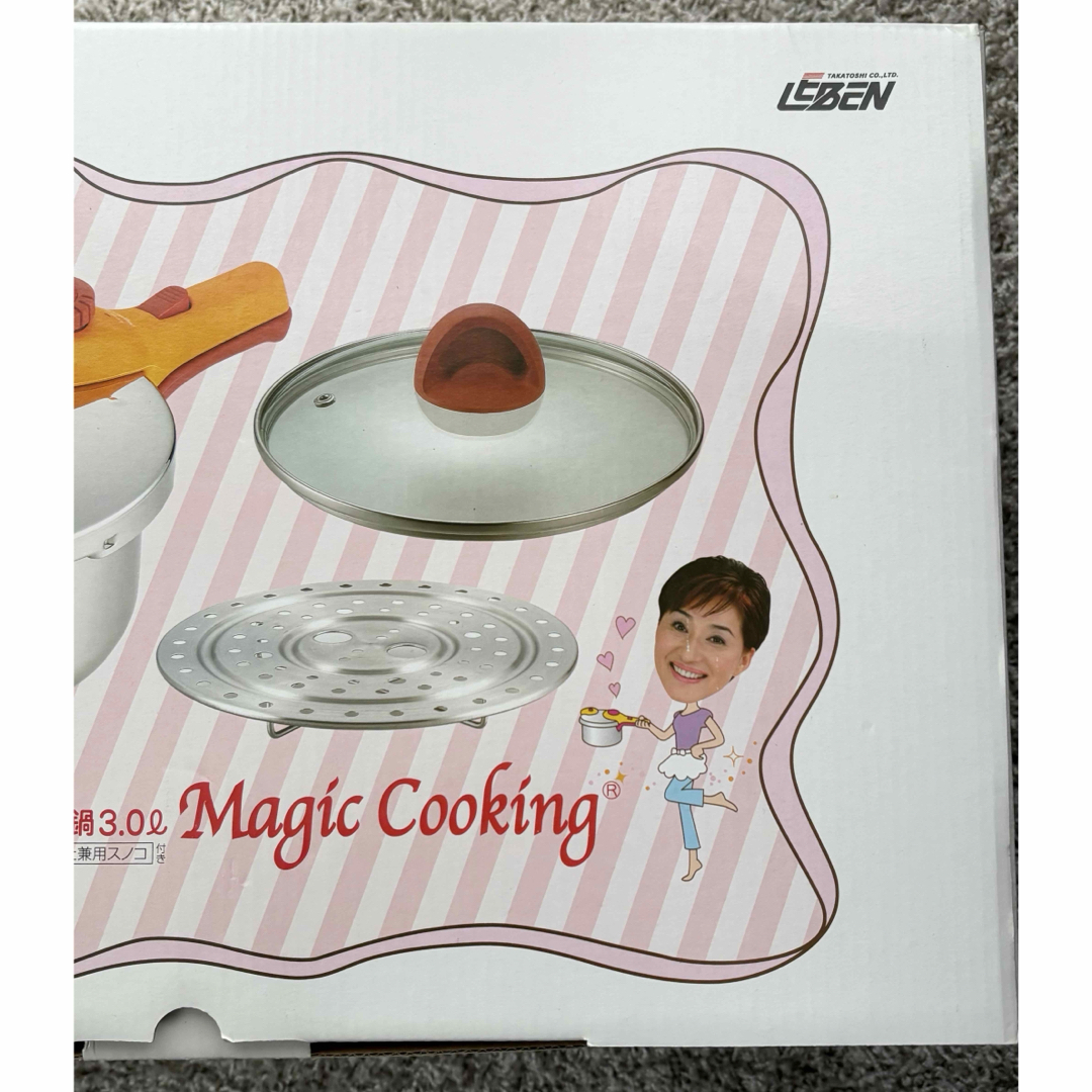 未使用 Magic Cooking 松居一代 ステンレス圧力鍋 3.0Lの通販 by 未使用 Magic Cooking 松居一代 ステンレス圧力鍋 3.0Lの通販 by