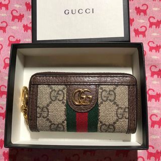GUCCI - GUCCI コインケース キーケース シマ 白 ベージュ GUCCI - GUCCI コインケース キーケース シマ 白 ベージュ