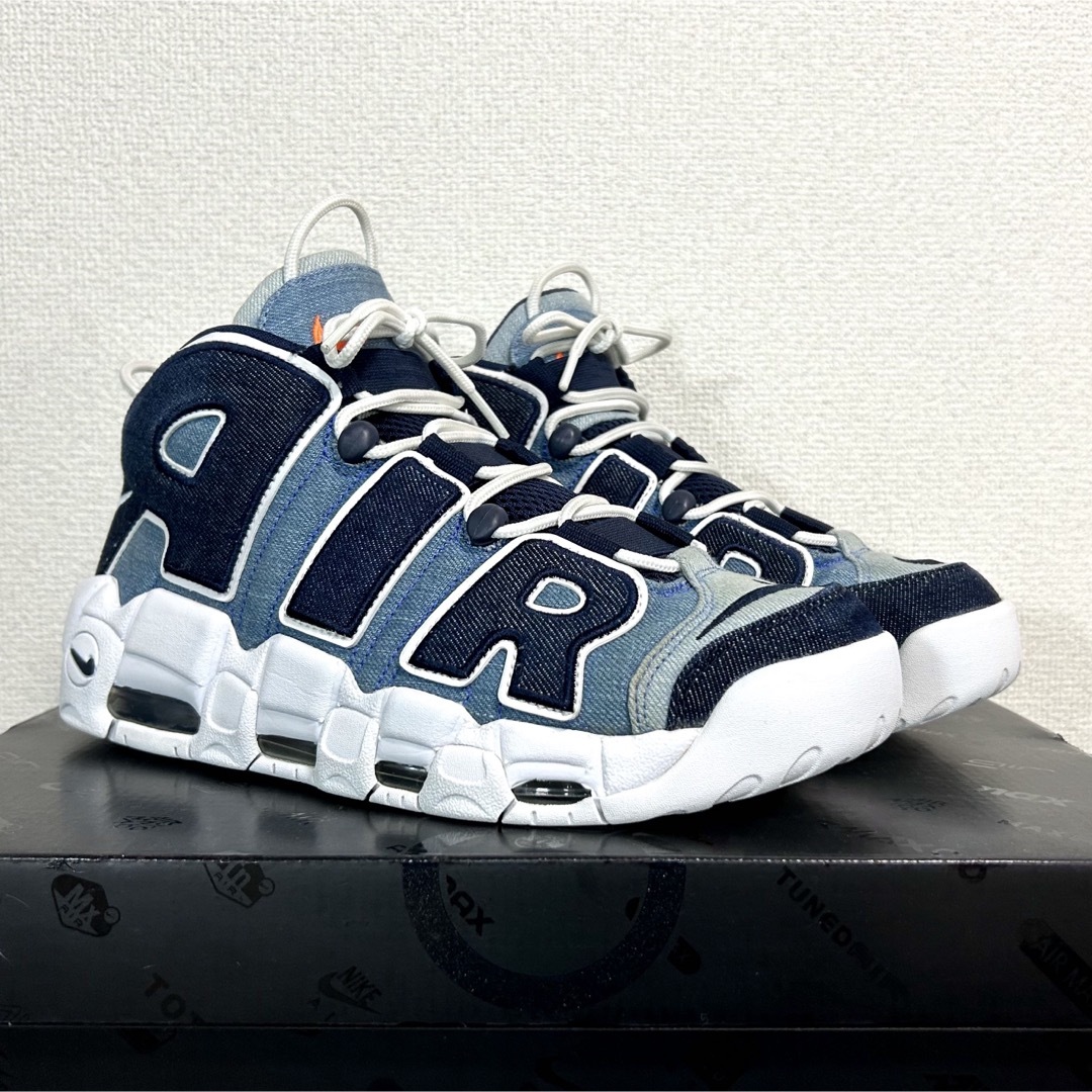 NIKE - 美品 人気 ナイキ エアモアアップテンポ モアテン デニム NIKE - 美品 人気 ナイキ エアモアアップテンポ モアテン デニム