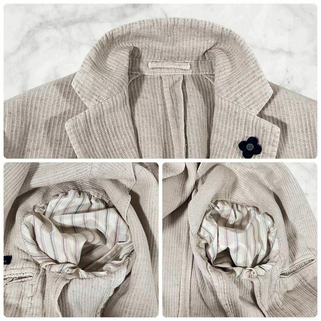 LARDINI - 【美品】ラルディーニ 春夏 テーラード ジャケット LARDINI - 【美品】ラルディーニ 春夏 テーラード ジャケット