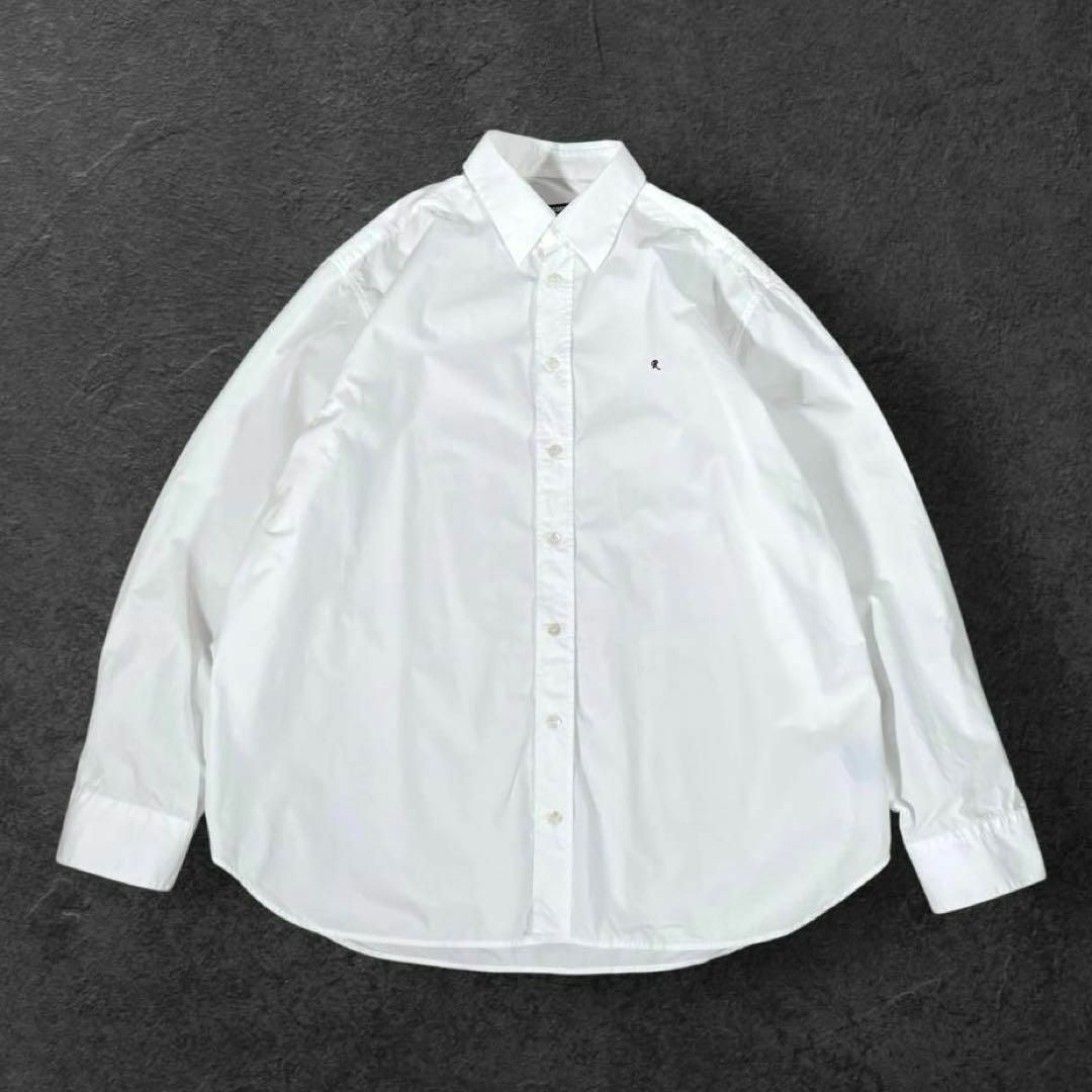 RAF SIMONS - 【美品】RAF SIMONS 長袖ドレス シャツ R(ロゴ RAF SIMONS - 【美品】RAF SIMONS 長袖ドレス シャツ R(ロゴ