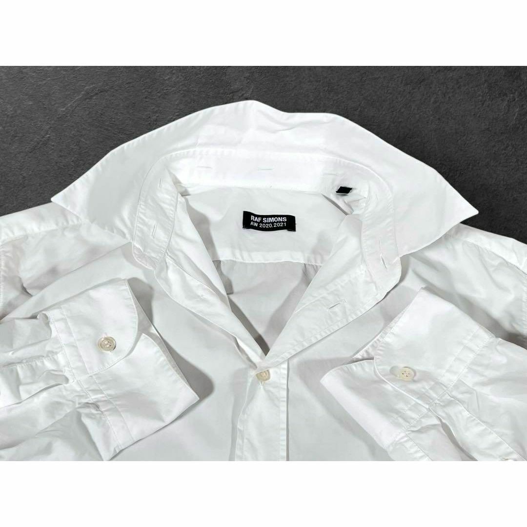 RAF SIMONS - 【美品】RAF SIMONS 長袖ドレス シャツ R(ロゴ RAF SIMONS - 【美品】RAF SIMONS 長袖ドレス シャツ R(ロゴ