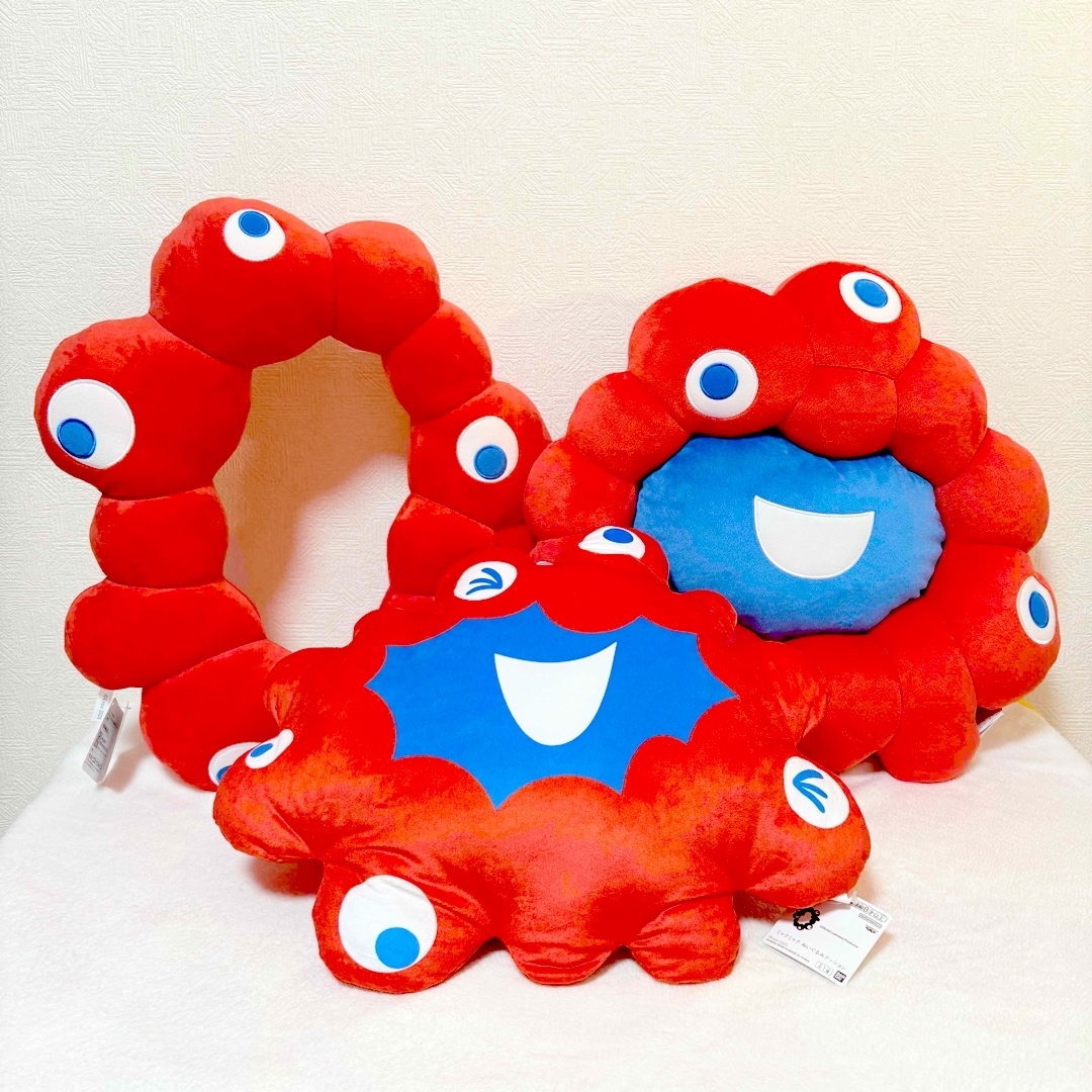 ミャクミャク なりきりクッション ぬいぐるみクッション 3点 ミャクミャク なりきりクッション ぬいぐるみクッション 3点