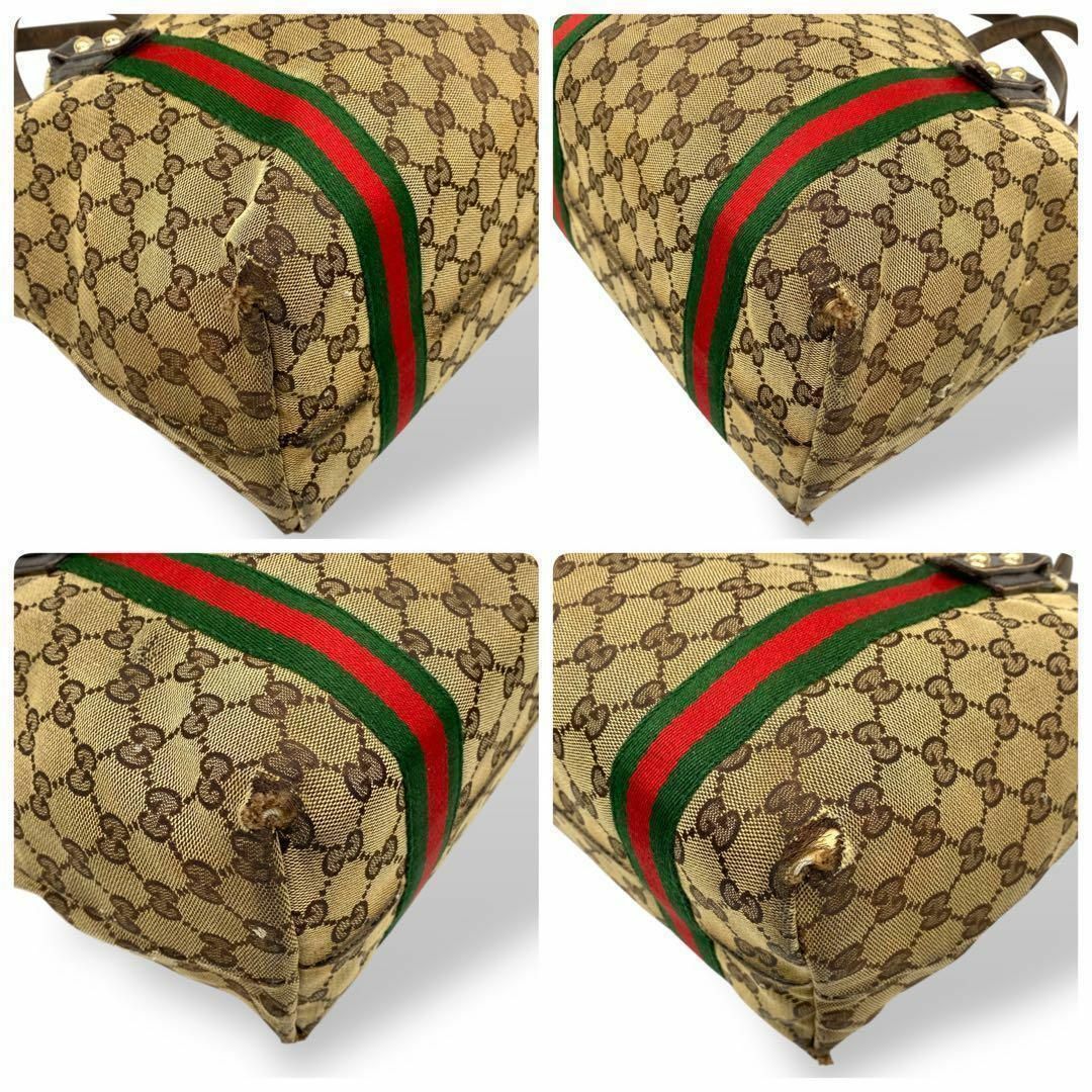 GUCCI - GUCCI グッチ ハンドバッグ トートバッグ GGキャンバス GUCCI - GUCCI グッチ ハンドバッグ トートバッグ GGキャンバス