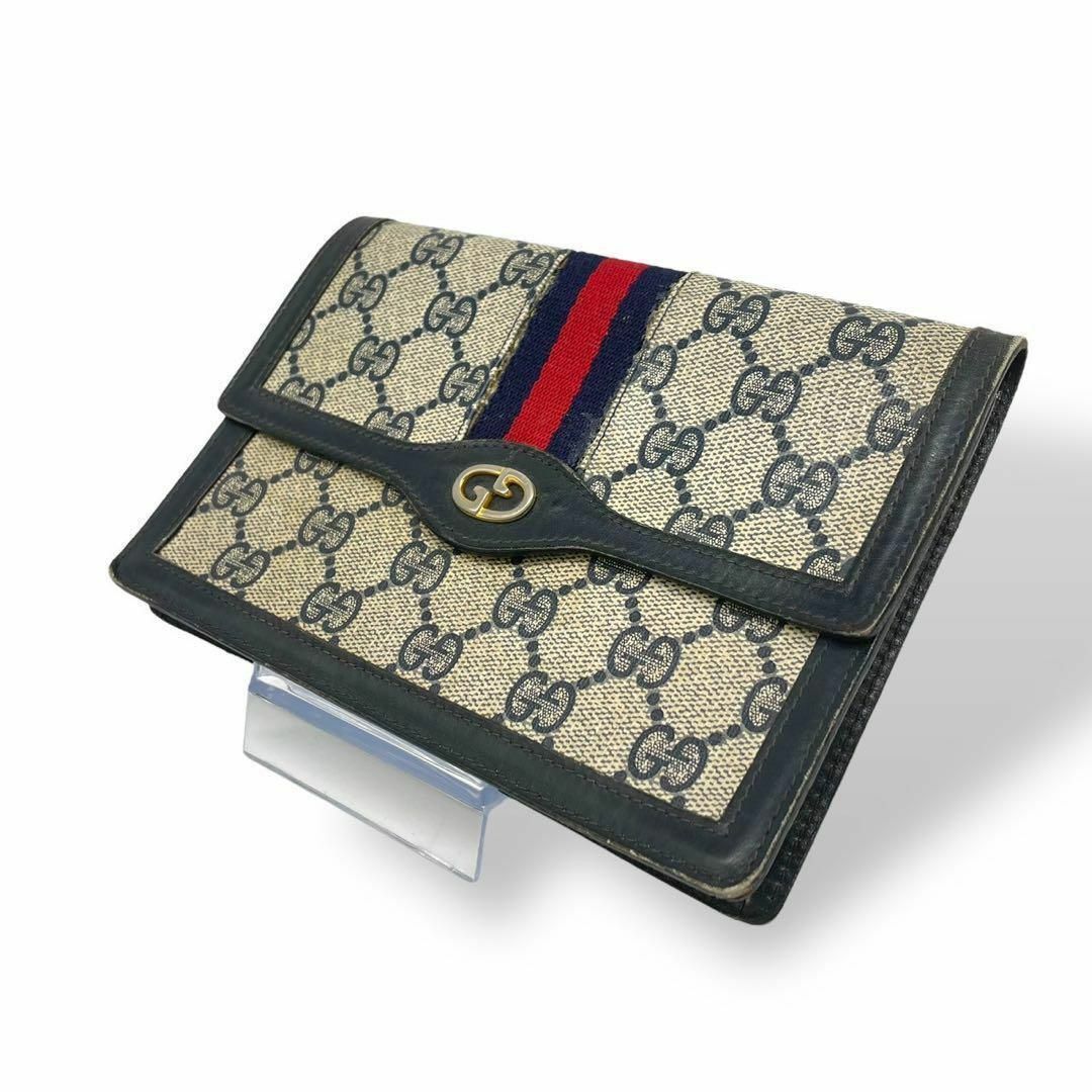GUCCI - オールドグッチ クラッチバッグ GGスプリーム シェリー GUCCI - オールドグッチ クラッチバッグ GGスプリーム シェリー