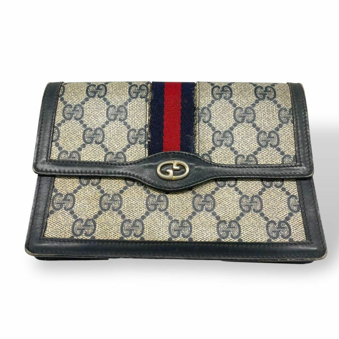 GUCCI - オールドグッチ クラッチバッグ GGスプリーム シェリー GUCCI - オールドグッチ クラッチバッグ GGスプリーム シェリー
