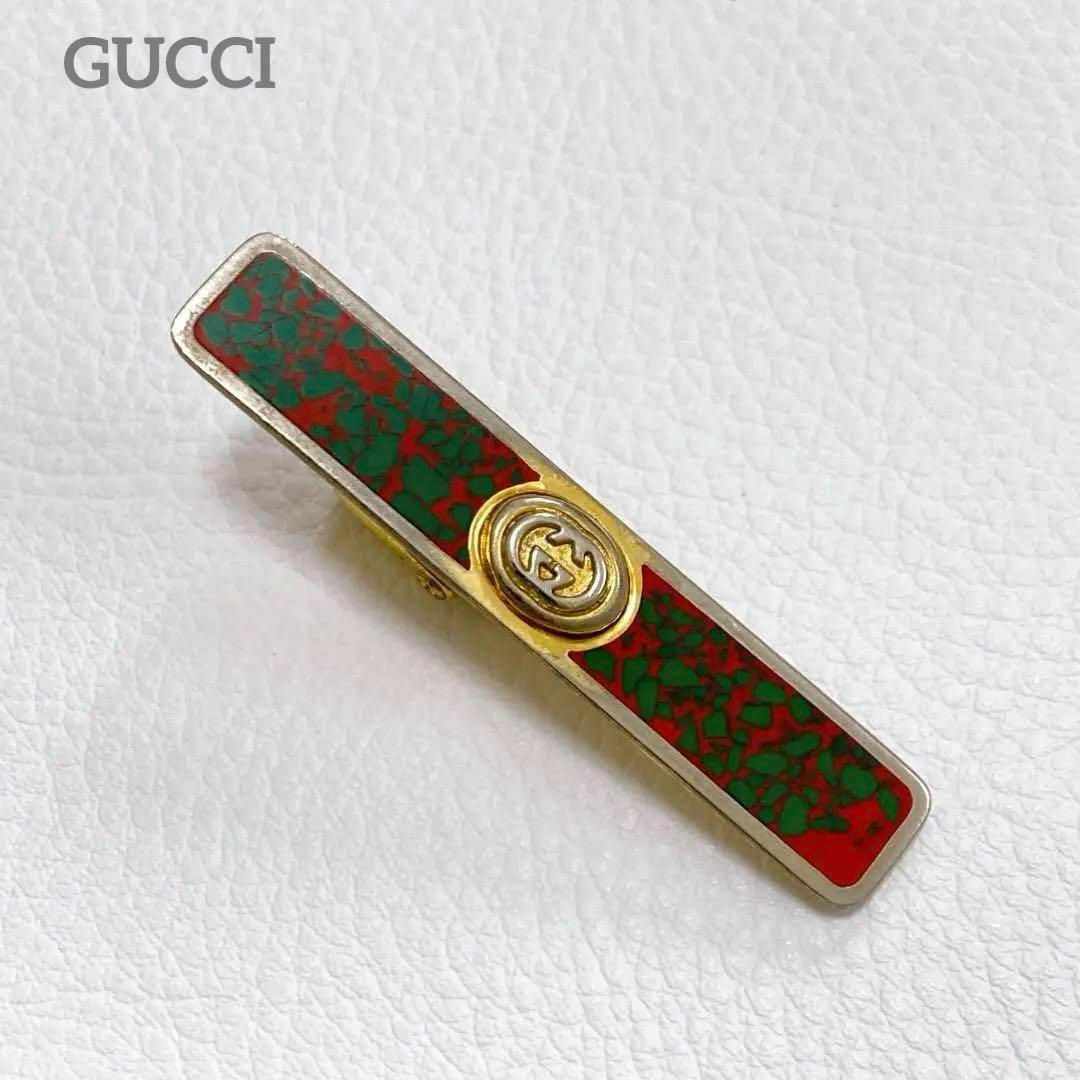 GUCCI - 希少 レア GUCCI グッチ ネクタイピン ゴールド GUCCI - 希少 レア GUCCI グッチ ネクタイピン ゴールド