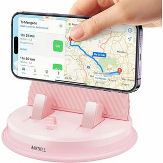 車載 スマホホルダー 置くだけ 車 ホルダー　携帯ホルダー　安定 ピンク　可愛い(その他)
