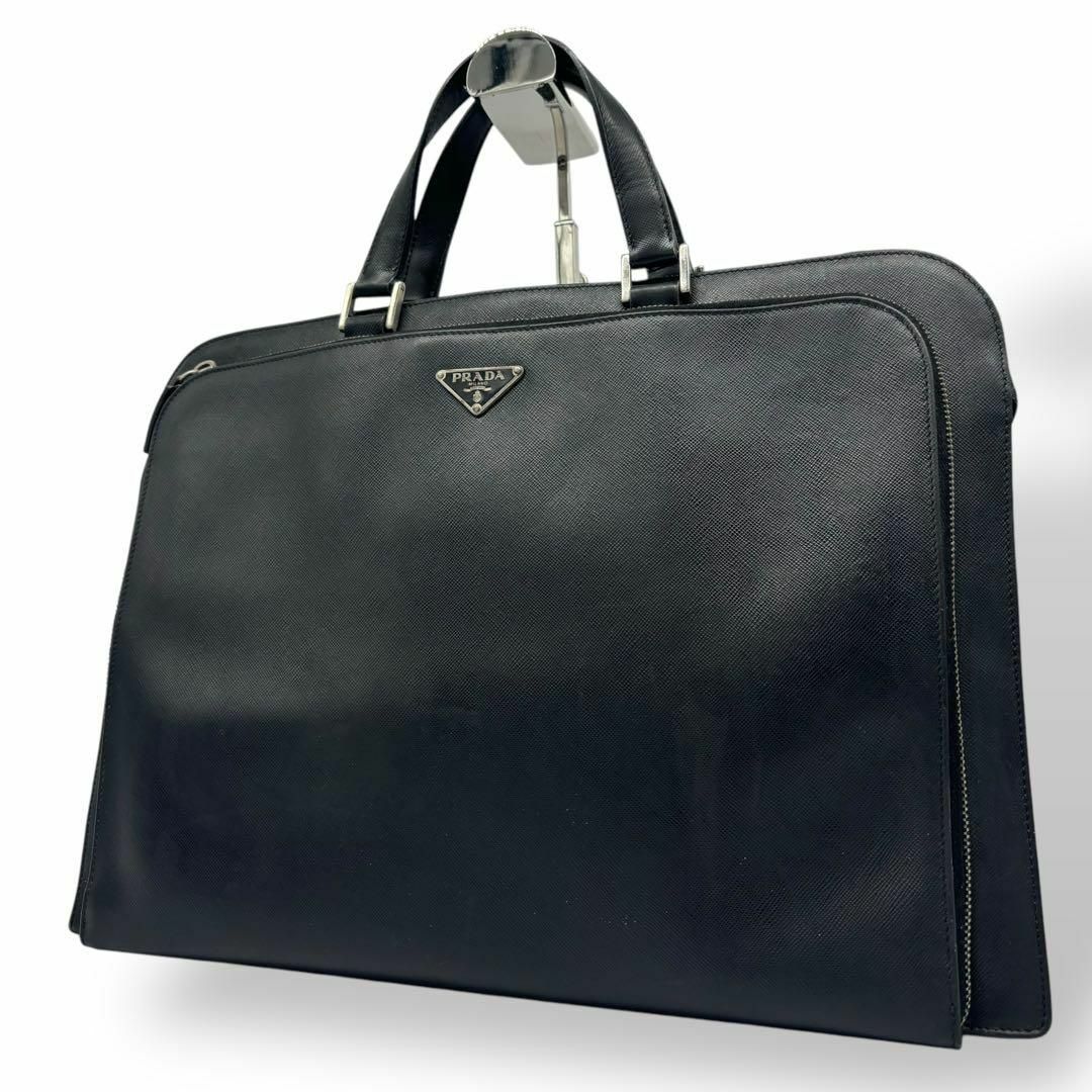 PRADA - PRADA プラダ ビジネスバッグ サフィアーノレザー PRADA - PRADA プラダ ビジネスバッグ サフィアーノレザー