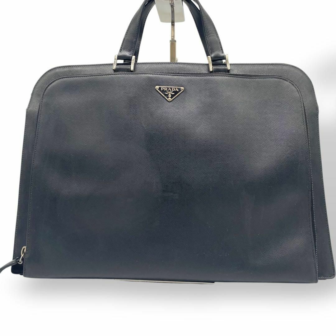 PRADA - PRADA プラダ ビジネスバッグ サフィアーノレザー PRADA - PRADA プラダ ビジネスバッグ サフィアーノレザー