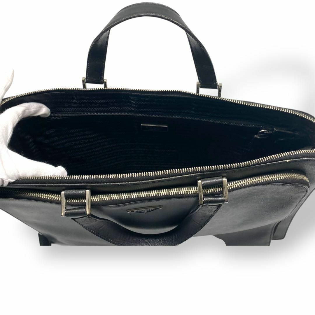 PRADA - PRADA プラダ ビジネスバッグ サフィアーノレザー PRADA - PRADA プラダ ビジネスバッグ サフィアーノレザー