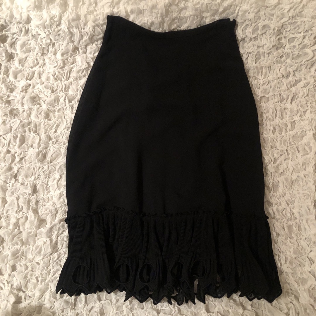 ひざ丈スカート SEE BY CHLOE - see by chloe black lace skirt