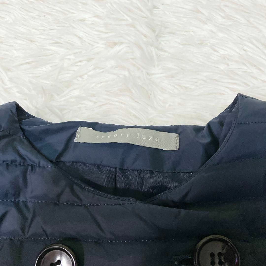 Theory luxe - セオリーリュクス ノーカラー ダウンコート Theory luxe - セオリーリュクス ノーカラー ダウンコート