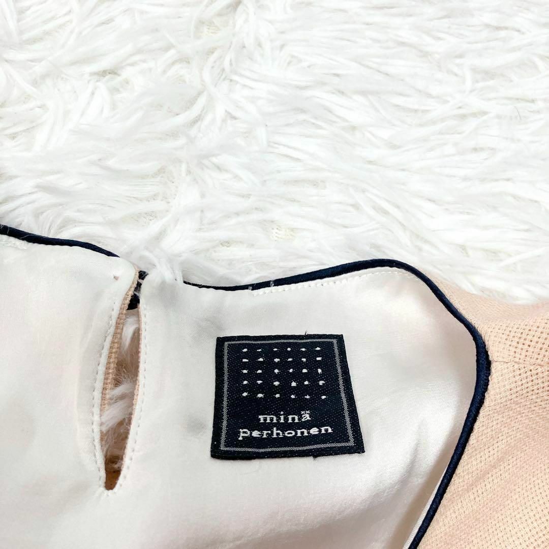 mina perhonen - ミナペルホネン ワンピース ノースリーブ 刺繍 mina perhonen - ミナペルホネン ワンピース ノースリーブ 刺繍