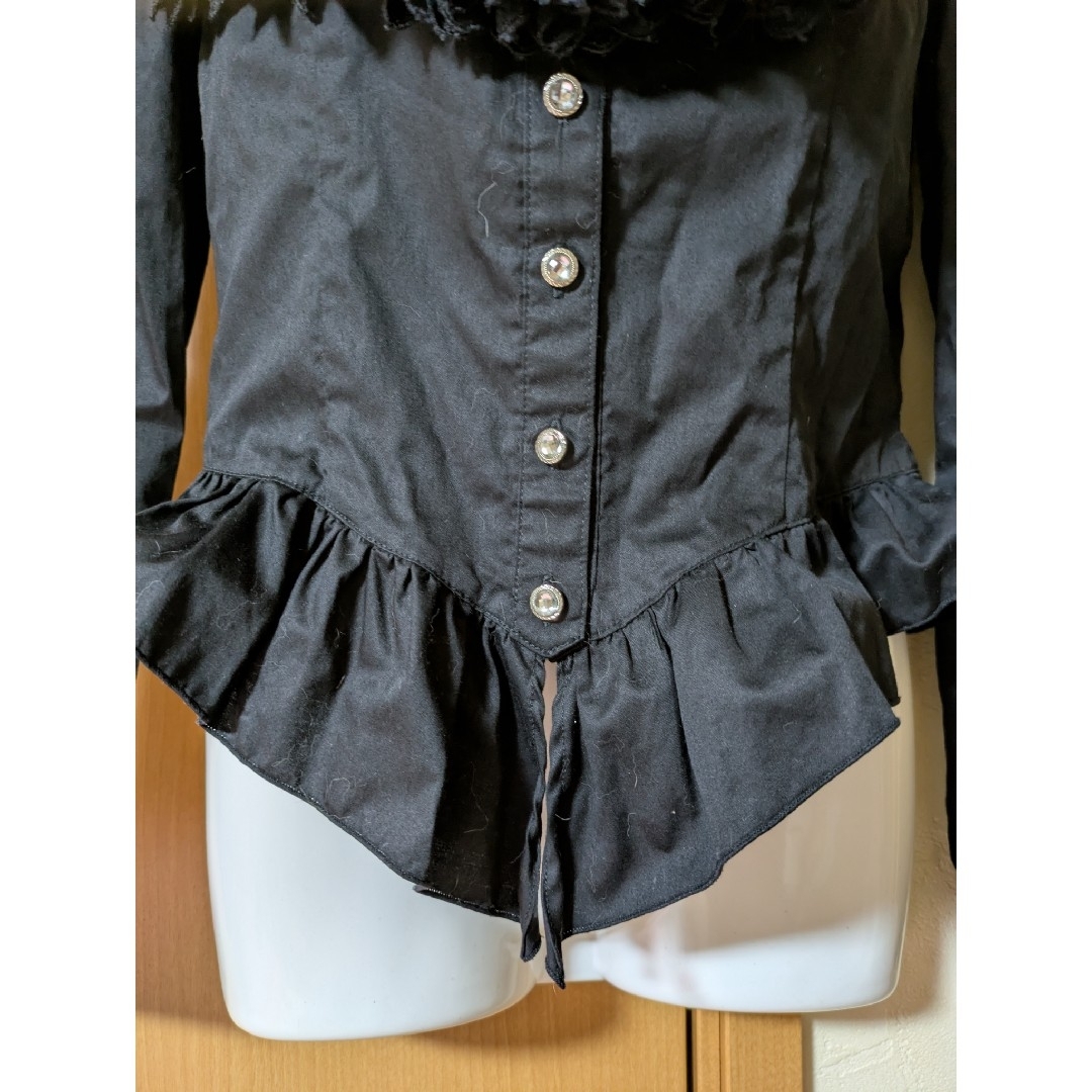 BPN 袖チェーン付きブラウス ブラックピースナウ BLACK PEACE