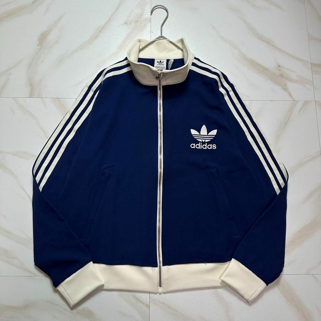 adidas - 【希少サイズ】adidasジャージ ベッケンバウアー 青 白 adidas - 【希少サイズ】adidasジャージ ベッケンバウアー 青 白