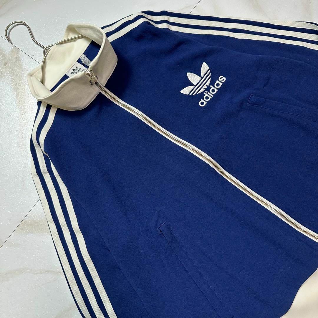 adidas - 【希少サイズ】adidasジャージ ベッケンバウアー 青 白 adidas - 【希少サイズ】adidasジャージ ベッケンバウアー 青 白