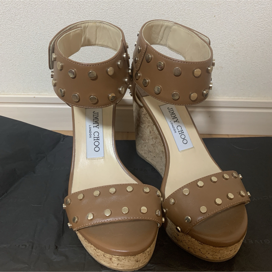 JIMMY CHOO - 【正規品】JIMMYCHOO ウェッジソール サンダル JIMMY CHOO - 【正規品】JIMMYCHOO ウェッジソール サンダル