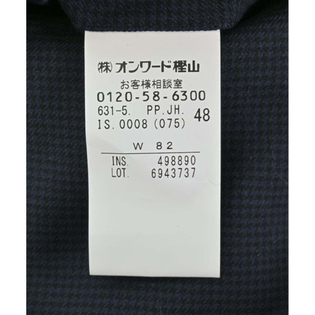 JOSEPH HOMME ジョセフオム スラックス 48(L位) 紺x黒(総柄 JOSEPH HOMME ジョセフオム スラックス 48(L位) 紺x黒(総柄