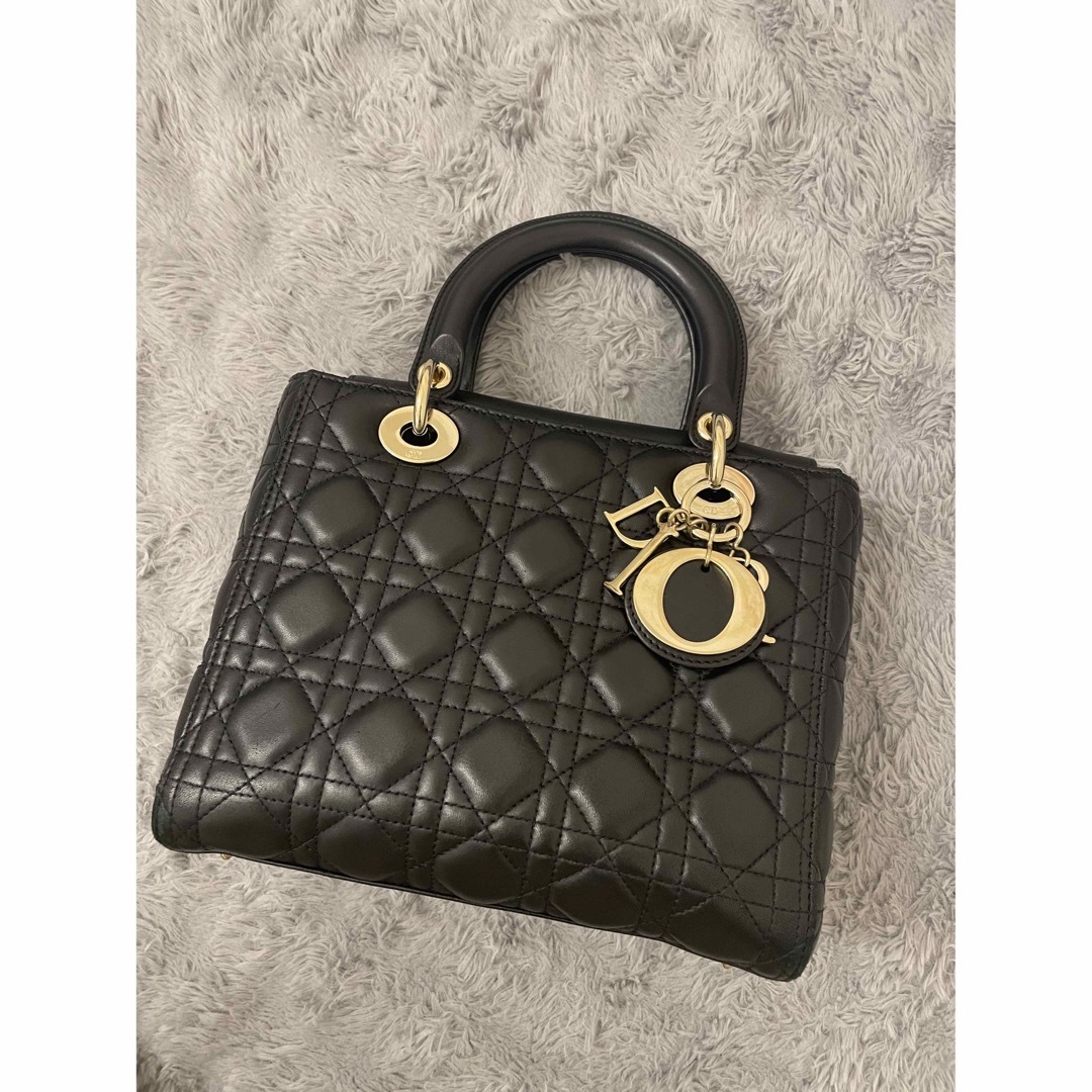 Christian Dior - レディディオール ミディアム ラムスキンの Christian Dior - レディディオール ミディアム ラムスキンの