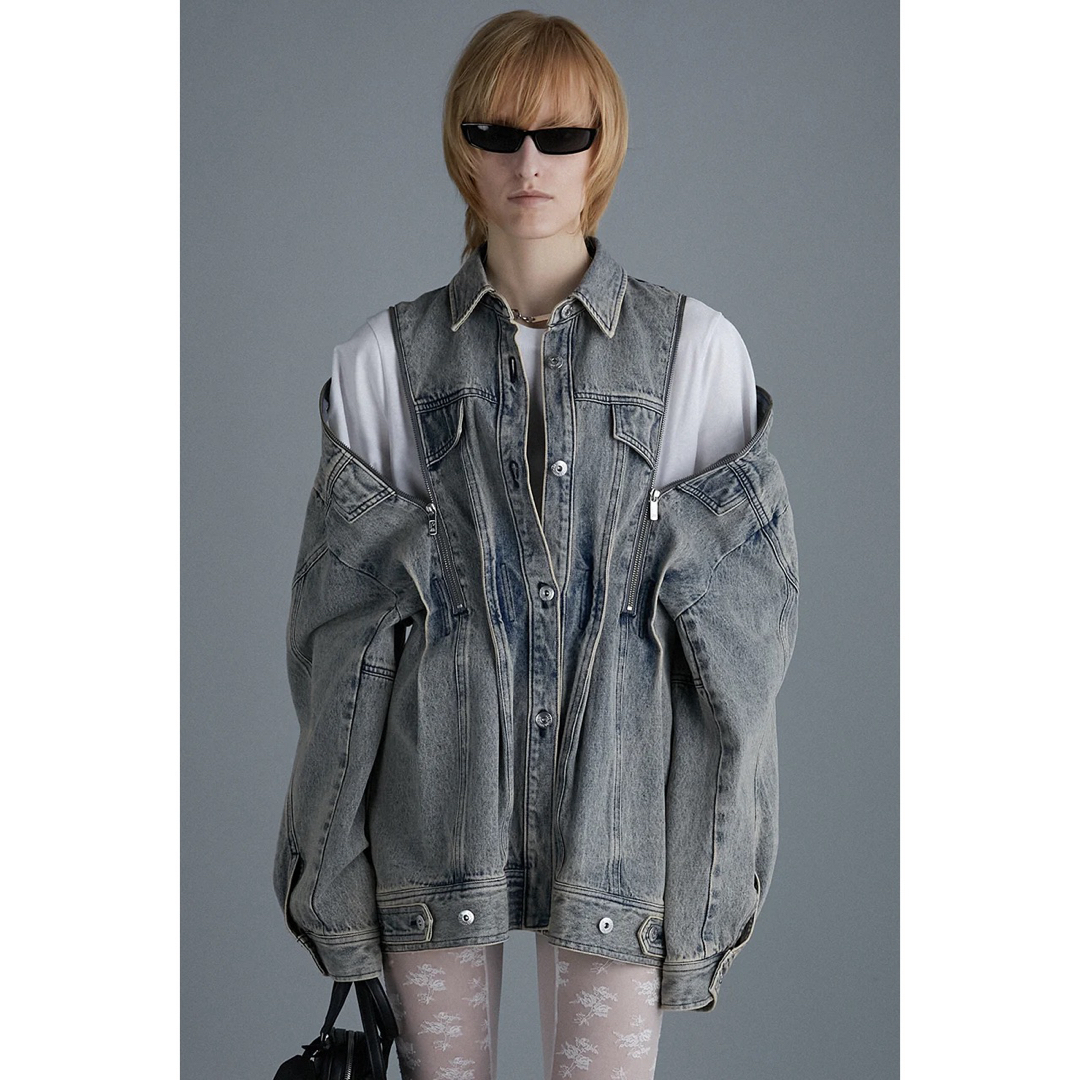 MAISON SPECIAL - PRANK PROJECT Zip Denim Shirt Blousonの通販 MAISON SPECIAL - PRANK PROJECT Zip Denim Shirt Blousonの通販