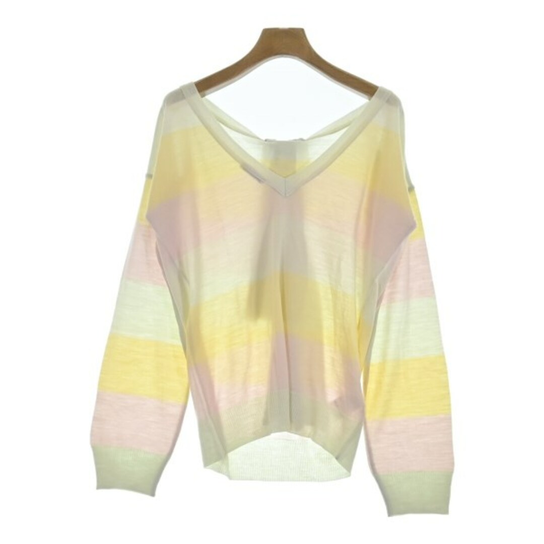 Chloe - Chloe クロエ ニット・セーター XS ピンクx黄緑x黄 Chloe - Chloe クロエ ニット・セーター XS ピンクx黄緑x黄