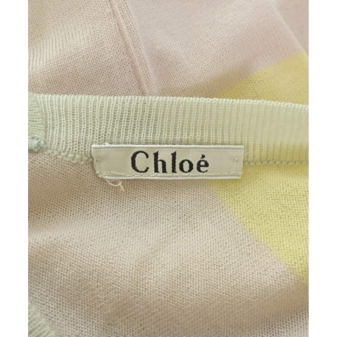 Chloe - Chloe クロエ ニット・セーター XS ピンクx黄緑x黄 Chloe - Chloe クロエ ニット・セーター XS ピンクx黄緑x黄