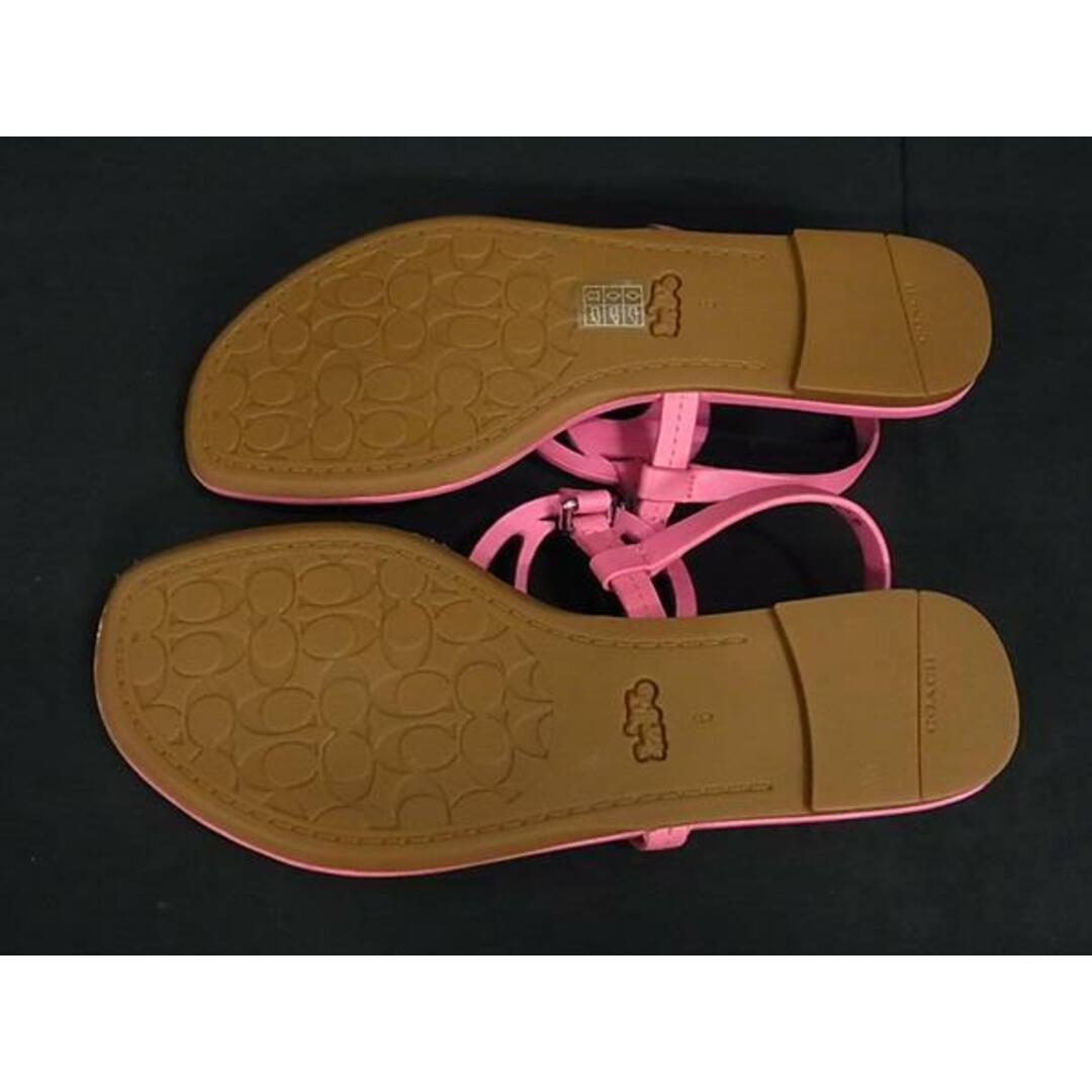 COACH - □極美品□ COACH コーチ レザー ビーチサンダル 表記 COACH - □極美品□ COACH コーチ レザー ビーチサンダル 表記