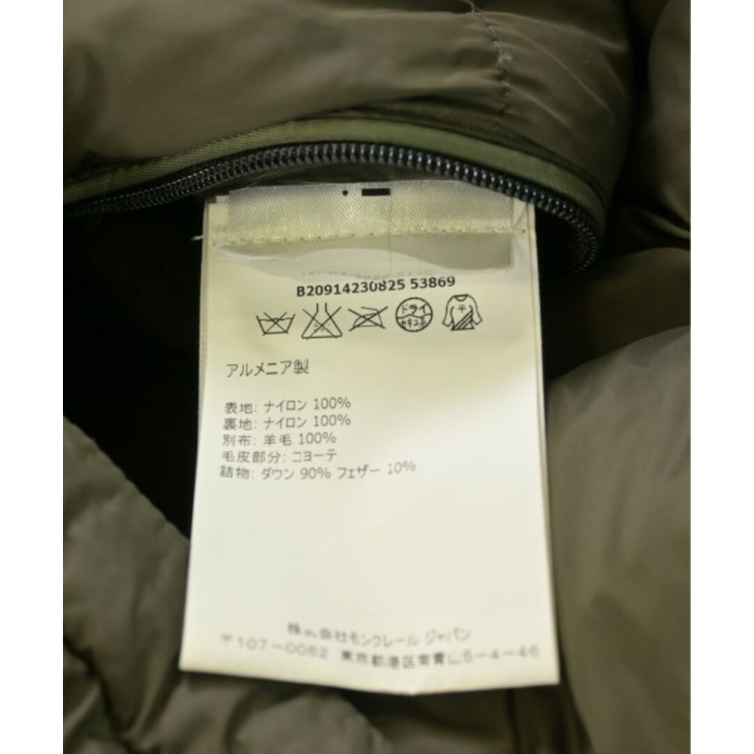 MONCLER - MONCLER モンクレール ダウンコート 1(S位) カーキ MONCLER - MONCLER モンクレール ダウンコート 1(S位) カーキ
