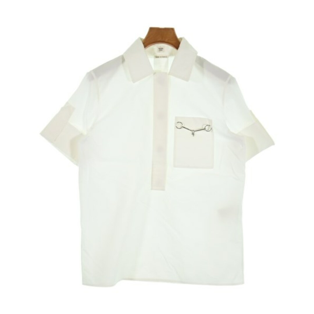 HERMES - HERMES エルメス ブラウス 34(XXS位) 白 【古着 HERMES - HERMES エルメス ブラウス 34(XXS位) 白 【古着