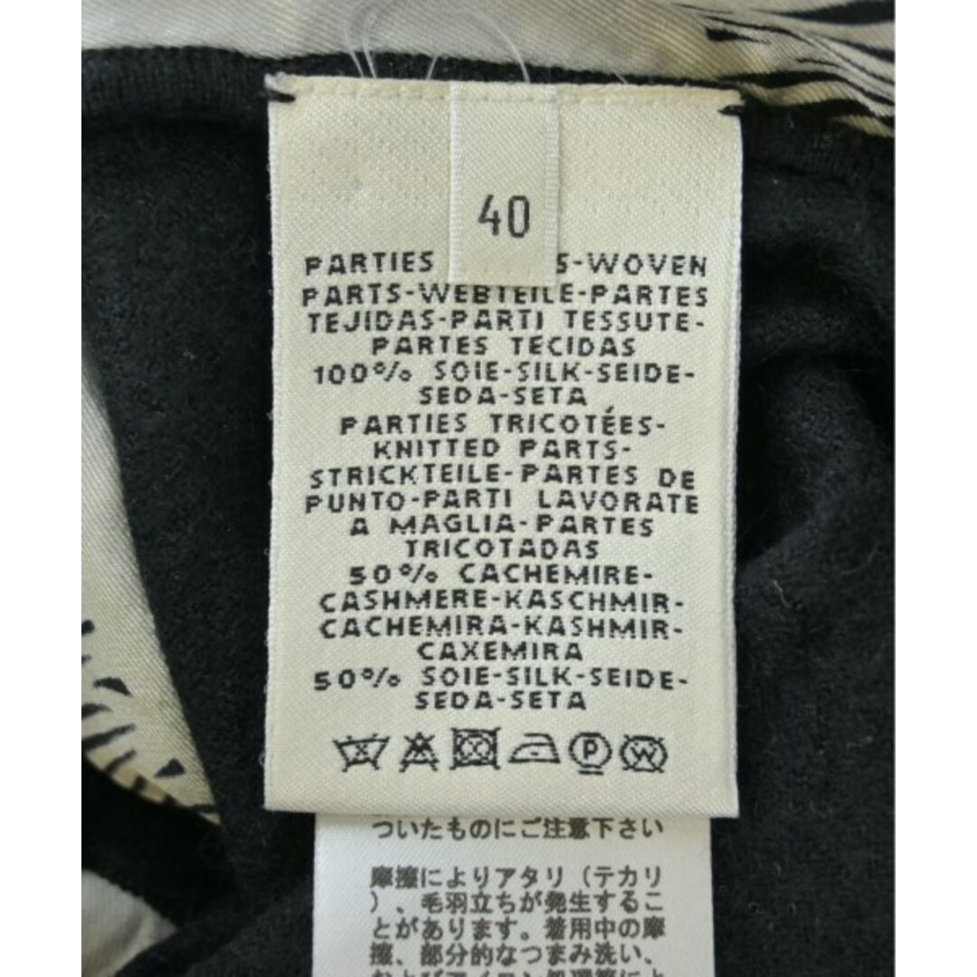 HERMES - HERMES エルメス ニット・セーター 40(M位) 白x黒 HERMES - HERMES エルメス ニット・セーター 40(M位) 白x黒