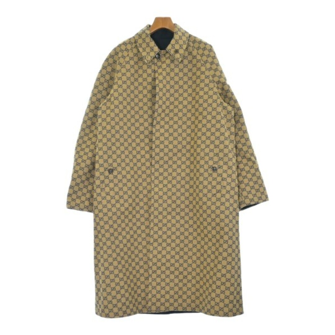 GUCCI - GUCCI グッチ ステンカラーコート 48(L位) 紺 【古着 GUCCI - GUCCI グッチ ステンカラーコート 48(L位) 紺 【古着