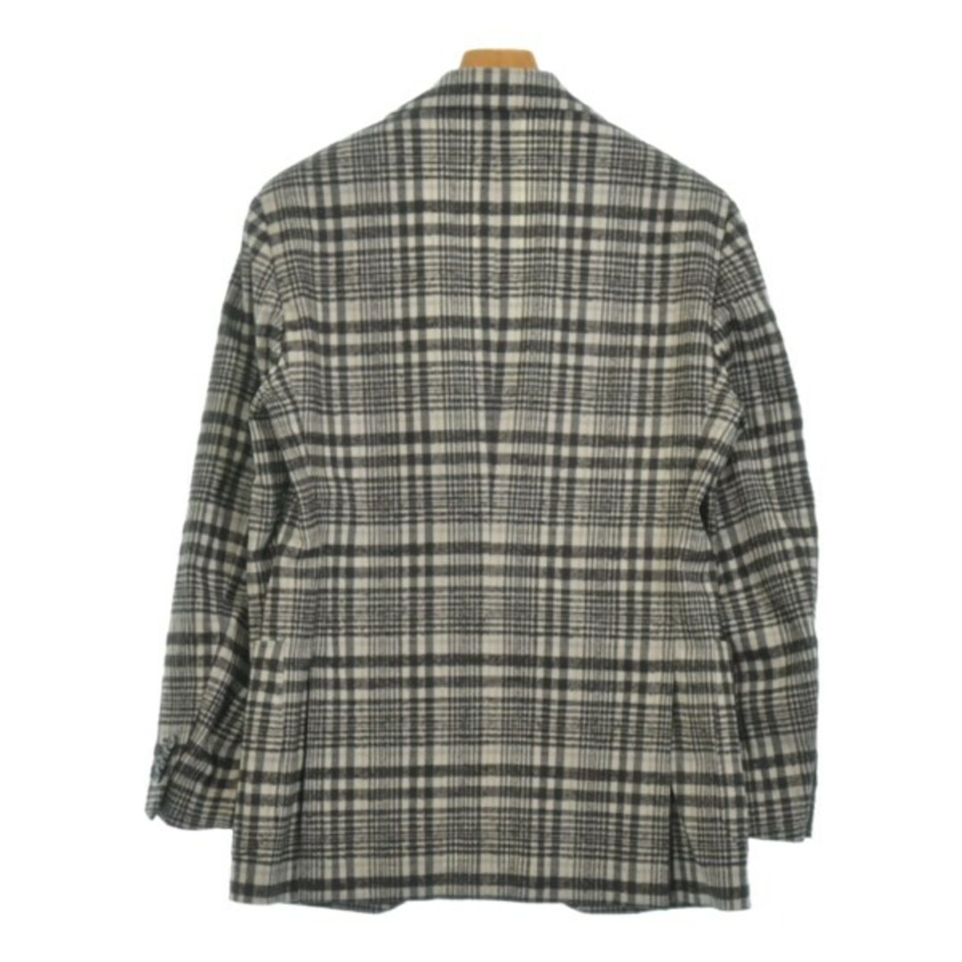 LARDINI - LARDINI ラルディーニ ジャケット 46(M位) グレーx茶 LARDINI - LARDINI ラルディーニ ジャケット 46(M位) グレーx茶