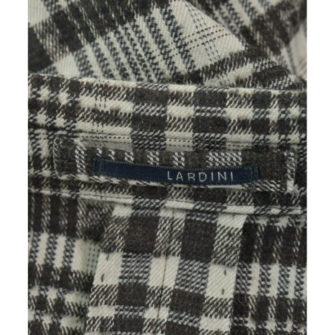 LARDINI - LARDINI ラルディーニ ジャケット 46(M位) グレーx茶 LARDINI - LARDINI ラルディーニ ジャケット 46(M位) グレーx茶