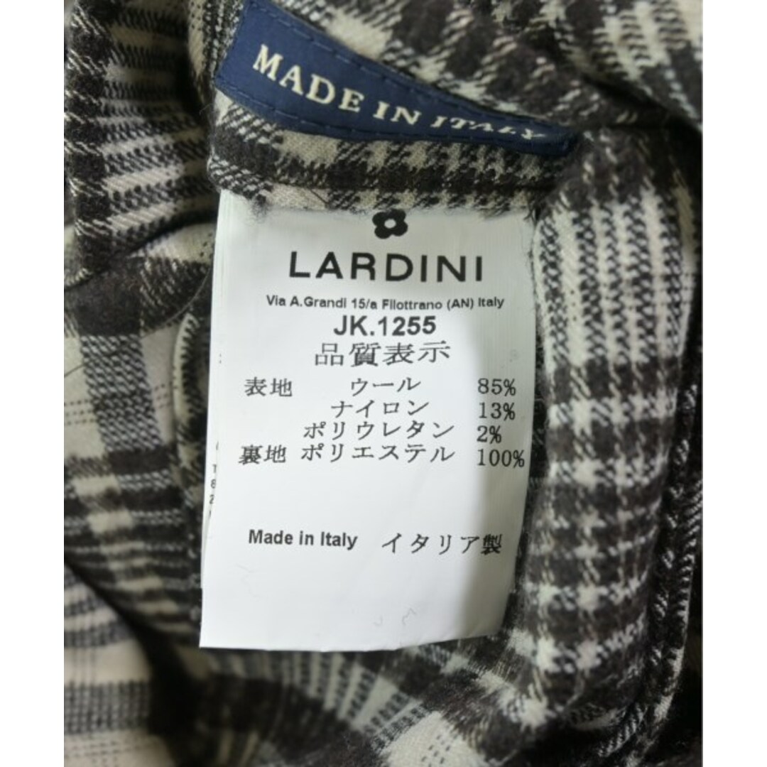 LARDINI - LARDINI ラルディーニ ジャケット 46(M位) グレーx茶 LARDINI - LARDINI ラルディーニ ジャケット 46(M位) グレーx茶