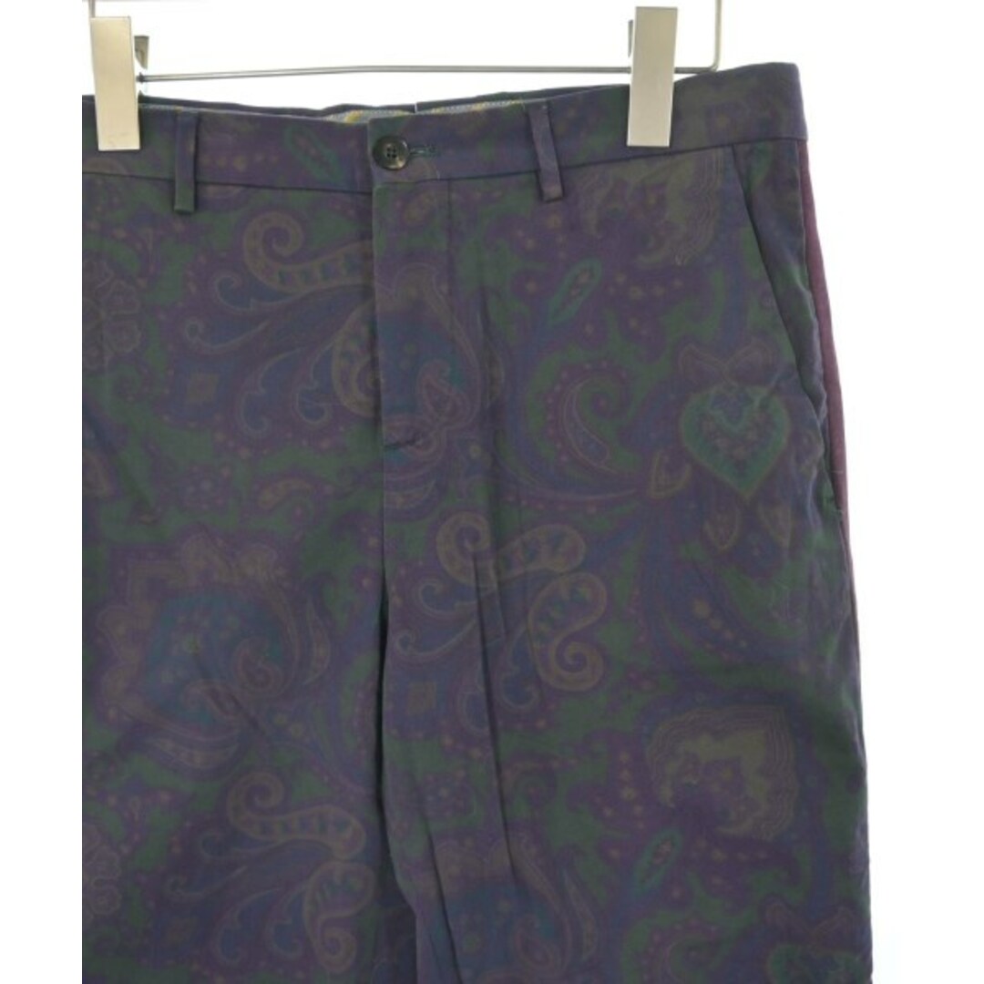ETRO - ETRO パンツ(その他) 44(S位) 緑x紫xチャコールグレー ETRO - ETRO パンツ(その他) 44(S位) 緑x紫xチャコールグレー