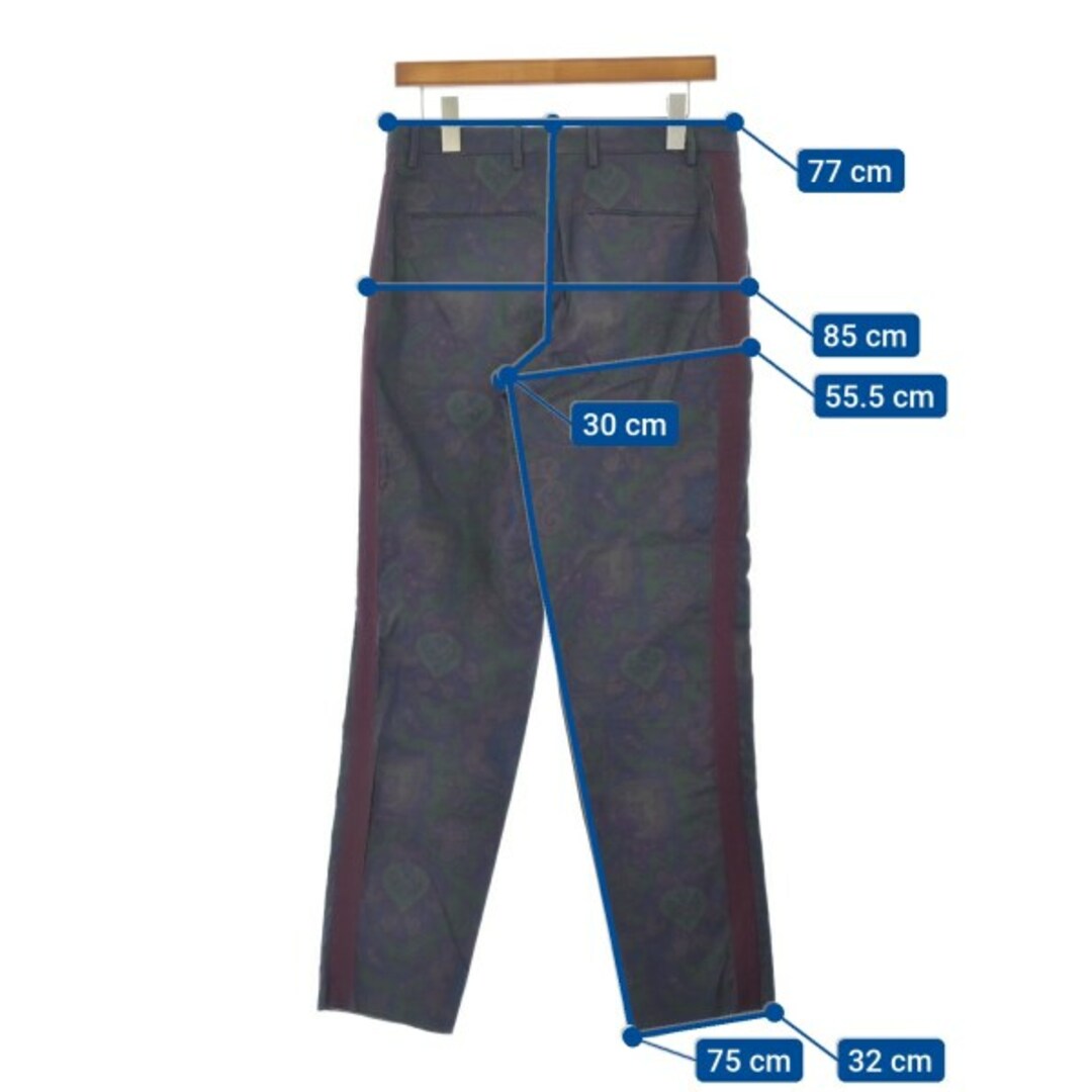 ETRO - ETRO パンツ(その他) 44(S位) 緑x紫xチャコールグレー ETRO - ETRO パンツ(その他) 44(S位) 緑x紫xチャコールグレー