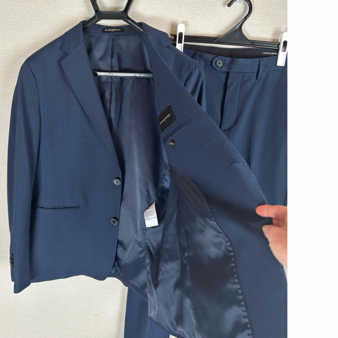 Banana Republic - 美品バナナリパブリックネイビー ストライプ Banana Republic - 美品バナナリパブリックネイビー ストライプ